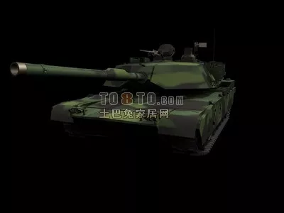 Soviet Tank Green Camo 3d model Soviet Tank Green Camo 3d model