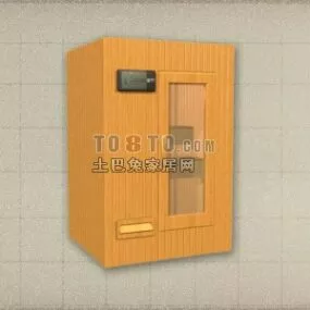 Shower Room Yellow Painted 3d model