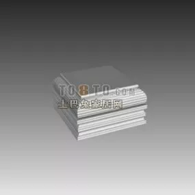Construction Column Square Base 3d model