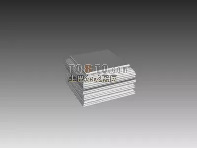 Construction Column Base Stone Finished 3d model