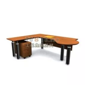 Boss Work Table Furniture 3d model