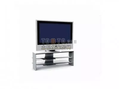 Simple Dressing Table With Small Folding Able Mirror 3d model