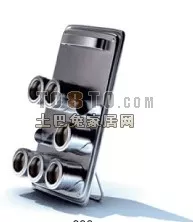 Log Stack With Steel Holder 3d model