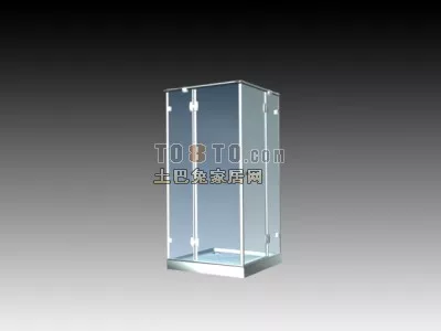 Americano Coffee Glass With Ice 3d model