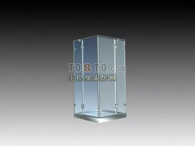 Modern Glass Shower Room 3d model Modern Glass Shower Room 3d model