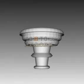 Antique Construction Column Base 3d model