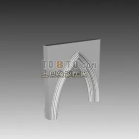 European Arc Wall Classic Style 3d model