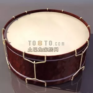 Wood Harp Wire Instrument 3d model