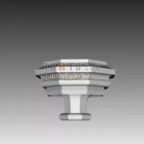 European Classic Vase Basket 3d model