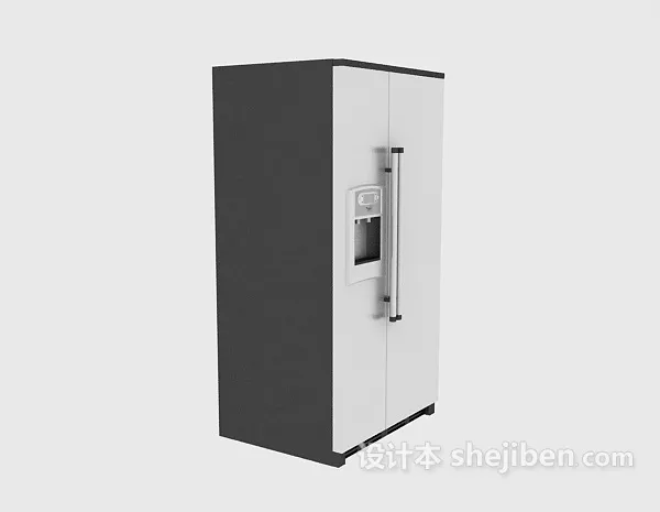 Siemens Refrigerator Silver Color 3d model