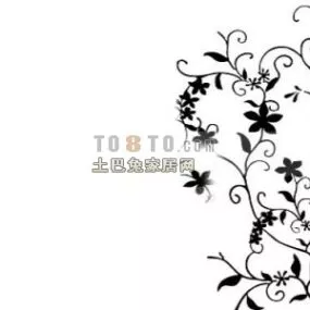 Wall Texture Floral Crafts 3d model