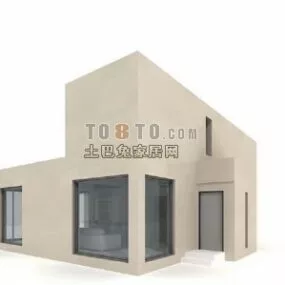 Villa Building Modern Architecture Style 3d model