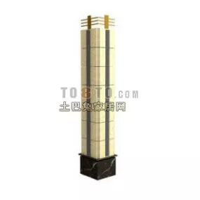 Square Pillar Modern Column Decoration 3d model