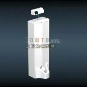 High Urinal Sanitary 3d model