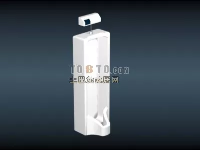 Egg Shaped Toilet Set 3d model
