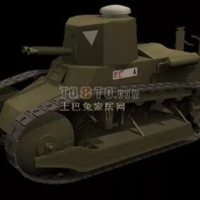 Soviet Weapon Ww1 Tank 3d model