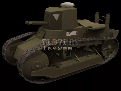 Soviet Weapon Ww1 Tank 3d model Soviet Weapon Ww1 Tank 3d model