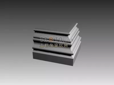 European Construction Square Column Base 3d model European Construction Square Column Base 3d model