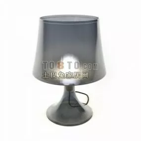 Modernism Table Lamp Glass Shade 3d model