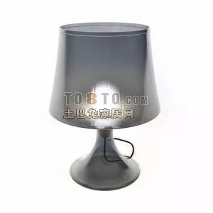 Circle Glass Table With Circular Stand 3d model