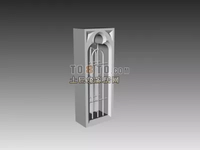 Carved Window European Architecture 3d model Carved Window European Architecture 3d model