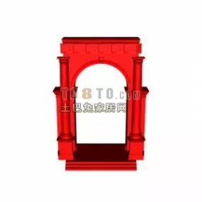 European Arc Gate 3d model