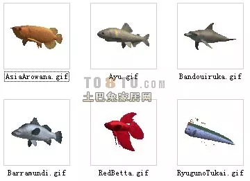 Shiny Goldfish 3d model