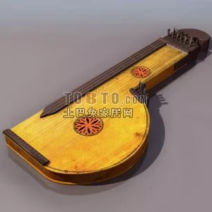 Harmonica Instrumental In Box 3d model