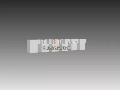 European Wall Line 3d model