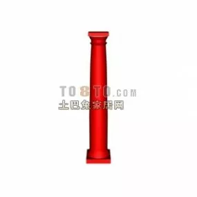 European Doric Column Component 3d model