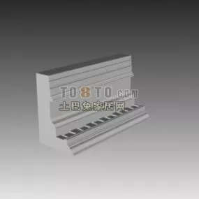European Component Corner Plaster 3d model