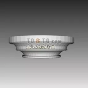 Head Round Column European Construction 3d model