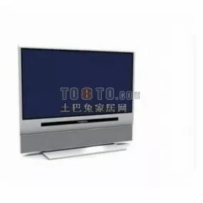 Wall Mounted Flat Lcd Tv 3d model