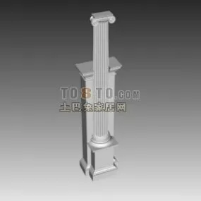 European Classic Column System 3d model