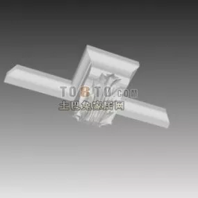 Corner Ceiling Molding Component 3d model