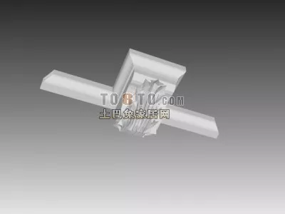 Corner Ceiling Molding Component 3d model Corner Ceiling Molding Component 3d model
