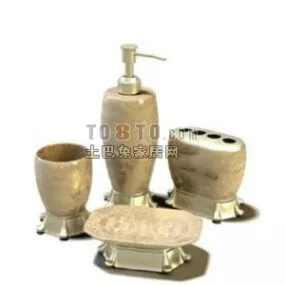 Bathroom Cosmetic Bottle Equipment 3d model