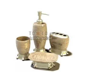 Cosmetics With Chest 3d model