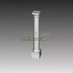 European Antique Column 3d model