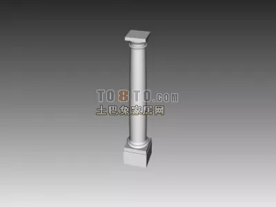 Hall Round Column 3d model