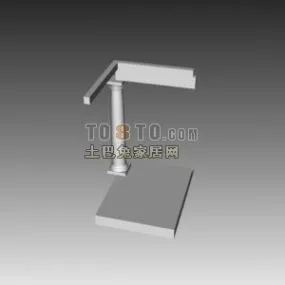 European Corner Column With Wall Decoration 3d model