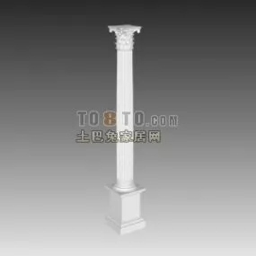 European Classic Rome Column Component 3d model