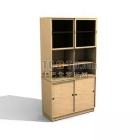 Office Cabinet With Wood Material 3d model