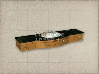 Shower Base With Drain 3d model