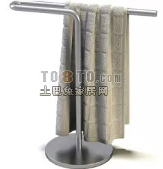Towel With Holder 3d model