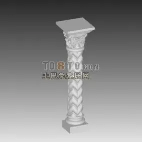 Classic Greek Column Component 3d model