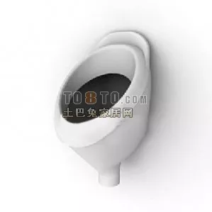 Rectangular Urinal 3d model