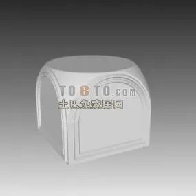 Construction Column Base Stone Material 3d model