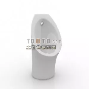 Rectangular Urinal 3d model