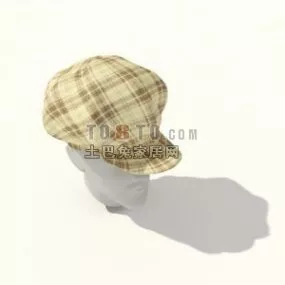 Fashion Hat Lines Pattern 3d model